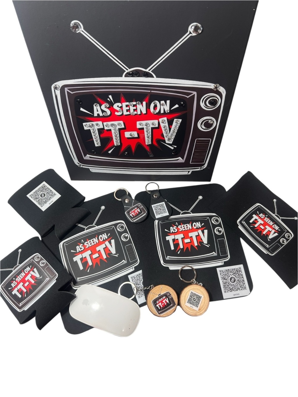 Custom Logo T-shirt, hat, keychain., poster or canvas Company starting kit.